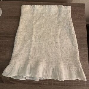 Size small Abercrombie white mini skirt